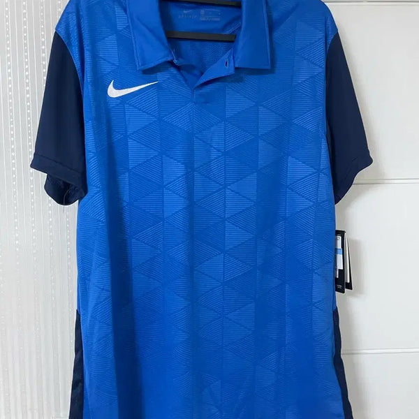 [BUNJANG] Nike Dri-FIT Blue Short Sleeve Polo Shirt / 나이키 드라이핏 블루 반팔 카라티