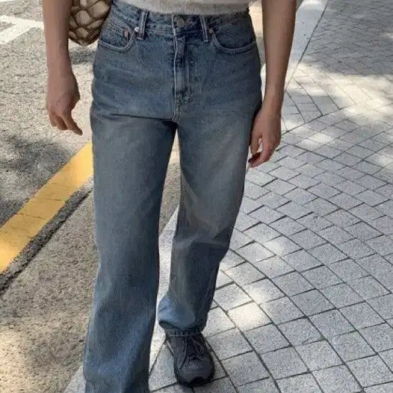 [BUNJANG] Ribbon Bit Monemarket Owen Vintage Denim M / 리본빛 모네마켓 오웬 빈티지 데님 M