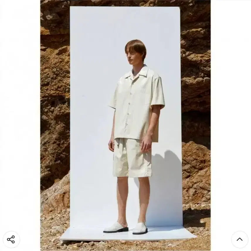 [BUNJANG] MMGL Half-Sleeve Leather Shirt/Pants Set-up (New) / MMGL(엠엠지엘) 반팔 레더 셔츠/팬츠 셋업  판매(새상품)
