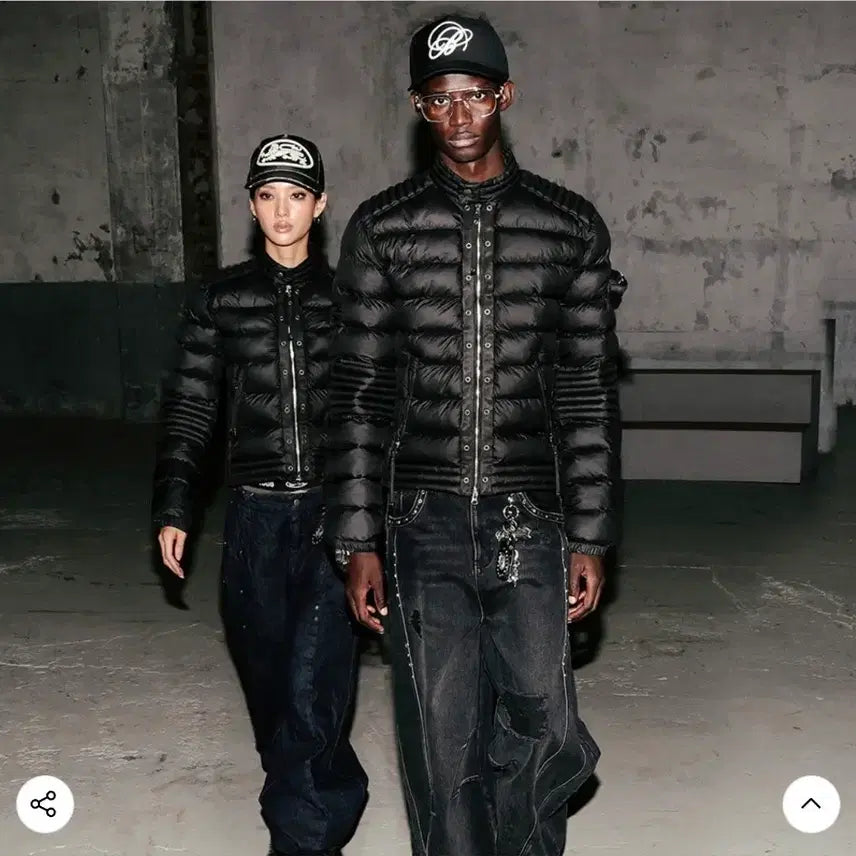 [BUNJANG] Bad Blood Viper31-2 Midweight Biker Puffer - Black (Sealed New) / 배드블러드 바이퍼31-2 미드웨이트 바이커 푸퍼 - 블랙(미개봉 새상품)