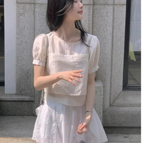 [BUNJANG] AVAIN Bouquet Ribbon Bustier Blouse / 새상품 어베인 부케 리본 뷔스티에 블라우스
