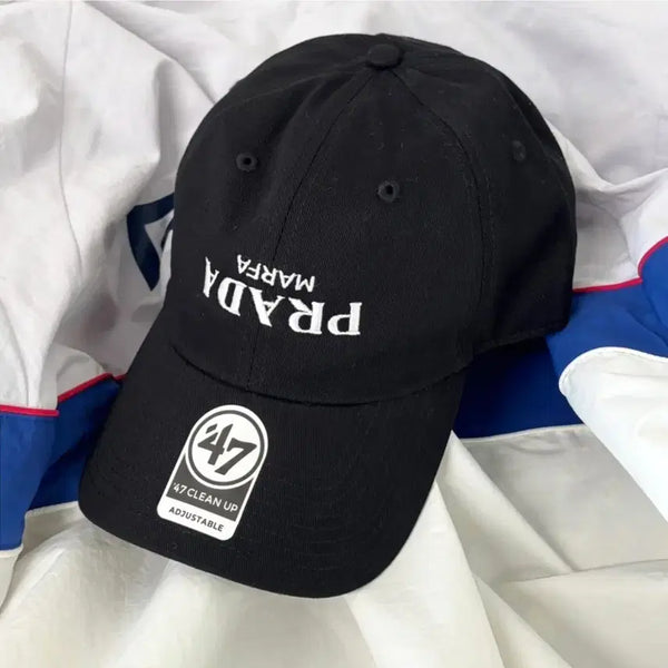 [BUNJANG] Prada 47 Brand Cap Black / nptss 프라다 47브랜드 블랙(오늘만 이가격)