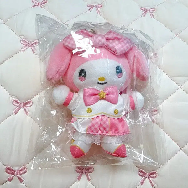 [BUNJANG] Sanrio My Melody Mascot Keychain (Spring Gingham Parade) / 마이멜로디 마스코트 인형 키링(봄의 깅엄 퍼레이드)