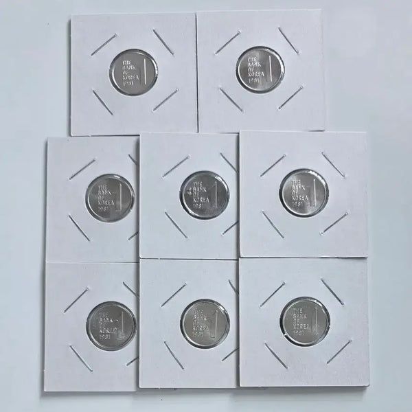 [BUNJANG] 1981 1 Won Coin Bundle Set (8 Coins) / 특년도 1981년 1주 미사용 8개 일괄