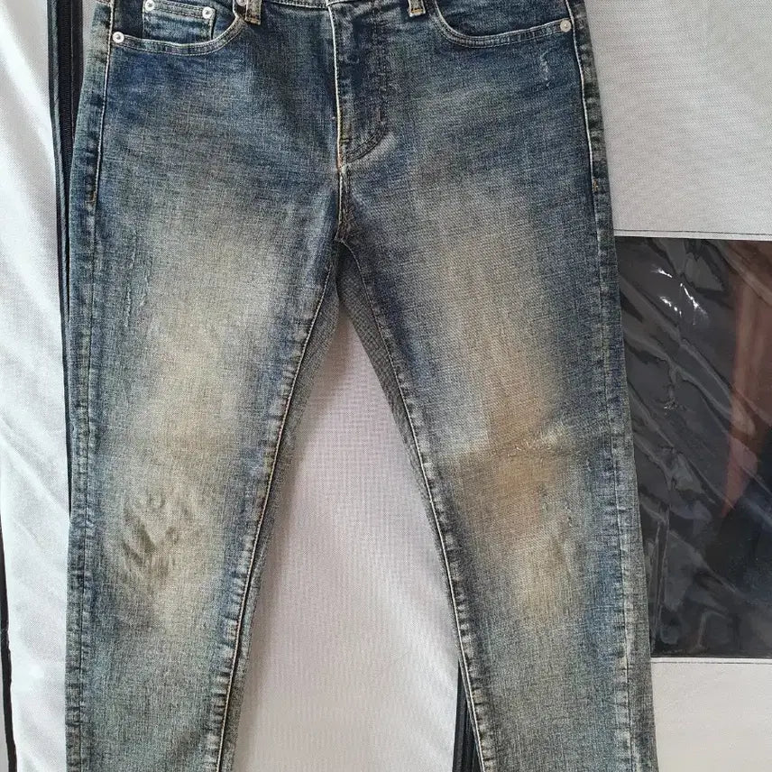 [BUNJANG] 86Road Tapered Cutting Jeans / 86로드 테이퍼드 컷팅진