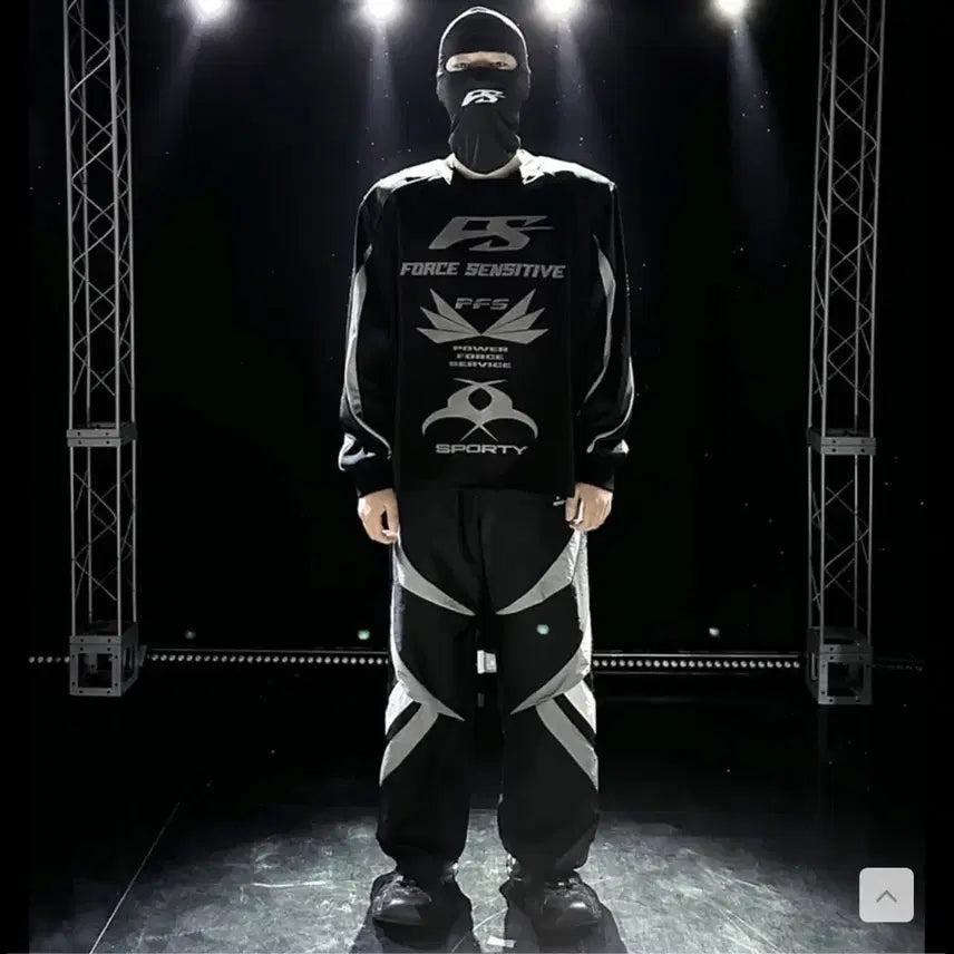[BUNJANG] Postsensitive Power Shoulder Long Sleeve Jersey T-Shirt / 포스센스티브 파워 숄더 롱슬리브 져지 티셔츠(새상품)(셋업 판매가능)