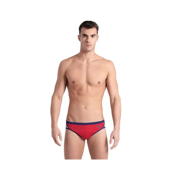 [BUNJANG] Arena Team Stripe Short Square Swim Trunks Red US 28 / 아레나 팀스 아이콘스 팀스트라이프 숏사각 레드색상 USA 28사이즈
