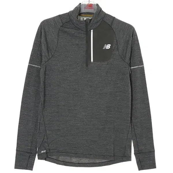 [BUNJANG] New Balance Performance Merino Wool Half Zip Running Training Long Sleeve / 뉴발란스 퍼포먼스 메리노울 하프 집업 러닝 트레이닝 롱슬리브