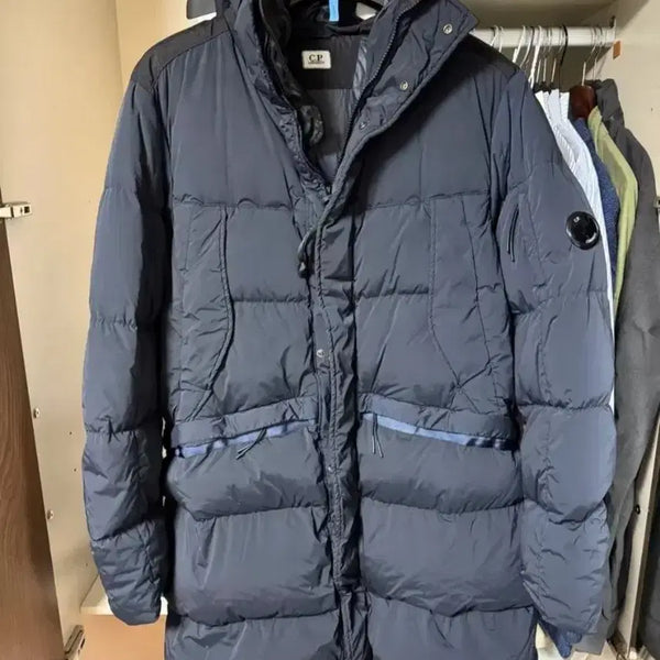 [BUNJANG] CP Company Hooded Long Padded Jacket Navy / CP컴퍼니 후드 롱패딩 네이비
