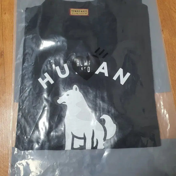 [BUNJANG] Human Made Black Dog Short Sleeve T-Shirt / 휴먼메이드 블랙 도그 반팔 티셔츠m