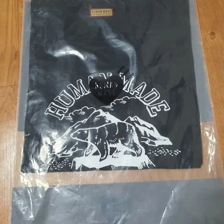 [BUNJANG] Human Made Bear Printing Short Sleeve T-Shirt Black M / 휴먼메이드 곰돌이 프린팅 반팔 티셔츠 블랙m