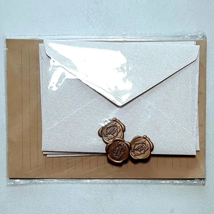 [BUNJANG] Premium Sealing Wax Letter Set / 고급 씰링왁스 편지지 세트