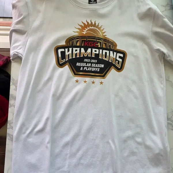 [BUNJANG] Anyang KGC Red Boosters Championship T-Shirt (Size 105) / 안양 KGC 인삼공사 레드부스터 우승기념 티셔츠
