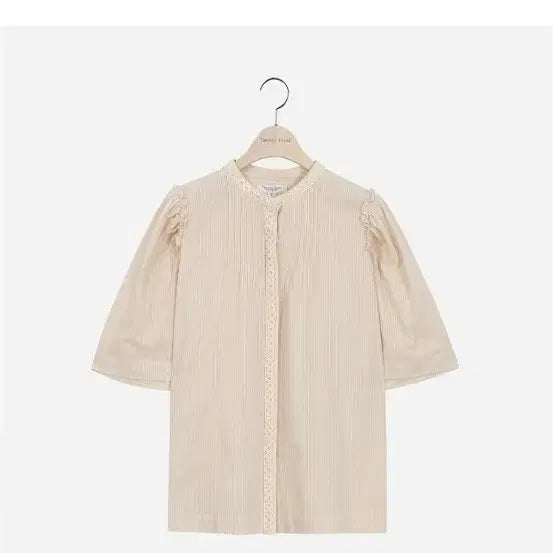 [BUNJANG] Thursday Island Simple A-Line Blouse Ivory / 써스데이아일랜드 심플A라인블라우스