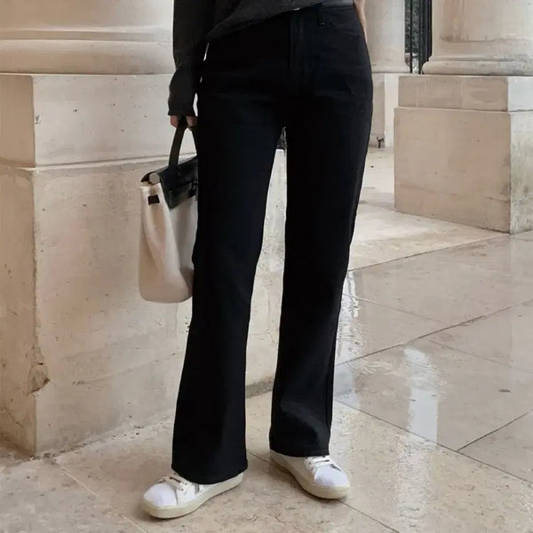[BUNJANG] Slowand Premium Semi Bootcut Black Jeans XS / [옷장정리]슬로우앤드 프리미엄 세미부츠컷 블랙진 기본XS