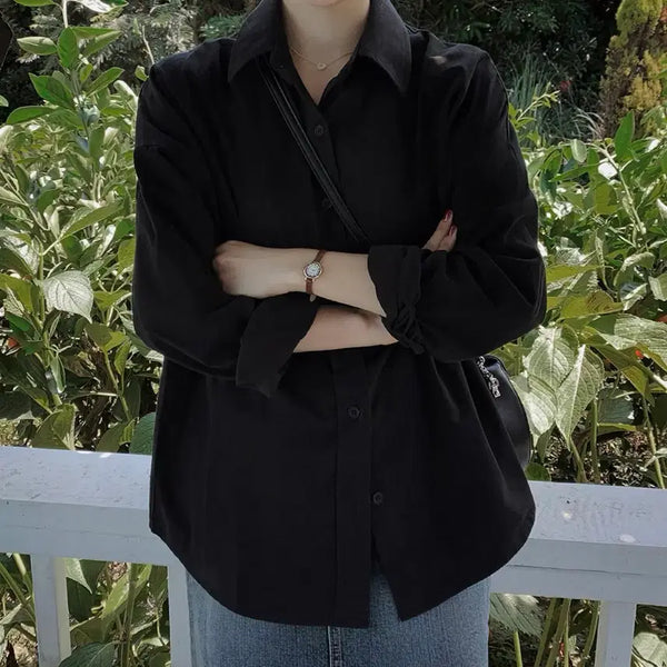 [BUNJANG] Slowand Boy Autumn Brushed Shirt Black / [옷장정리]슬로우앤드 보이 어텀 단작셔츠 기모 블랙