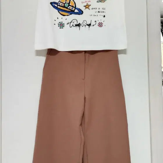 [BUNJANG] Beige Brown Wide Slacks / 베이지브라운 와이드 슬랙스 44-55