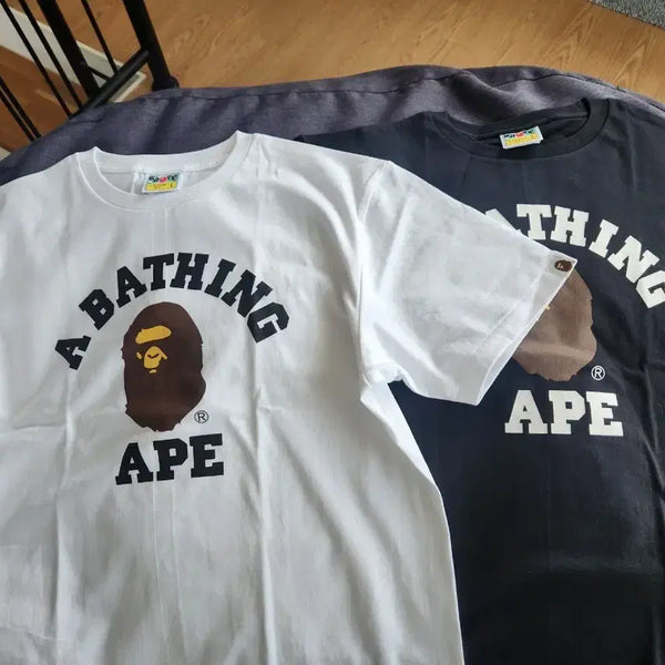 [BUNJANG] BAPE College Short Sleeve T-Shirt / 베이프 컬리지반팔 새상품