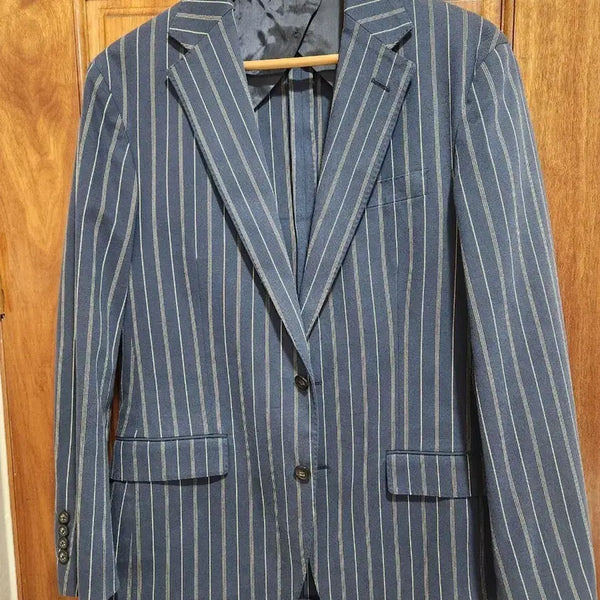 [BUNJANG] Polo Ralph Lauren Striped Cotton Blazer / 폴로 랄프로렌 스트라이프 코튼 블레이저