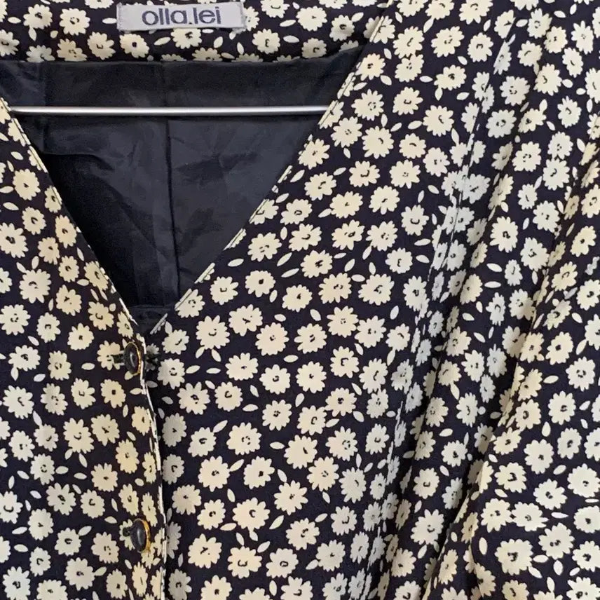 [BUNJANG] Vintage Navy Button Dress / 일본 빈티지 네이비 버튼 원피스 드레스