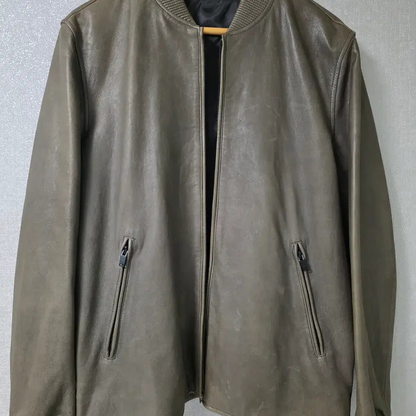 [BUNJANG] SERIES Lambskin Bomber Jacket / (신동품) 시리즈 양가죽 자켓