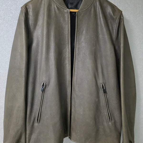 [BUNJANG] SERIES Lambskin Bomber Jacket / (신동품) 시리즈 양가죽 자켓