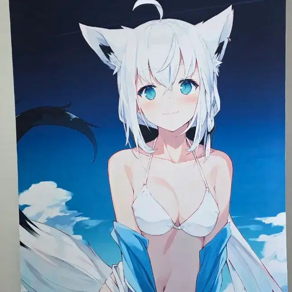 [BUNJANG] Hololive Shirakami Fubuki 2021 Life-Sized Tapestry / 홀로라이브 시라카미 후부키 2021 등신대 태피스트리