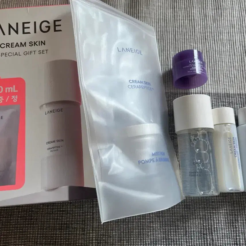 [BUNJANG] Laneige Cream Skin Set with Mist Pump / 라네즈 크림스킨 170+130+ 50+25ml 미스트펌프