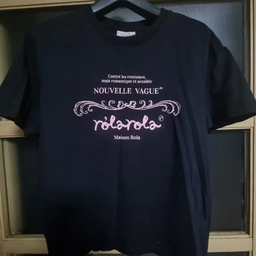 [BUNJANG] Rola Rola Short Sleeve T-Shirt Black S / 롤라롤라 Rola rola 반팔 티셔츠 블랙 s