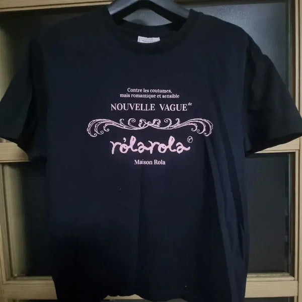 [BUNJANG] Rola Rola Short Sleeve T-Shirt Black S / 롤라롤라 Rola rola 반팔 티셔츠 블랙 s
