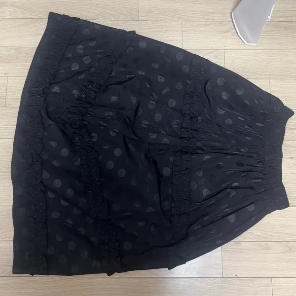 [BUNJANG] Cookies Dot Frill Tiered Long Skirt / 쿠키시 도트 프릴 캉캉 스커트