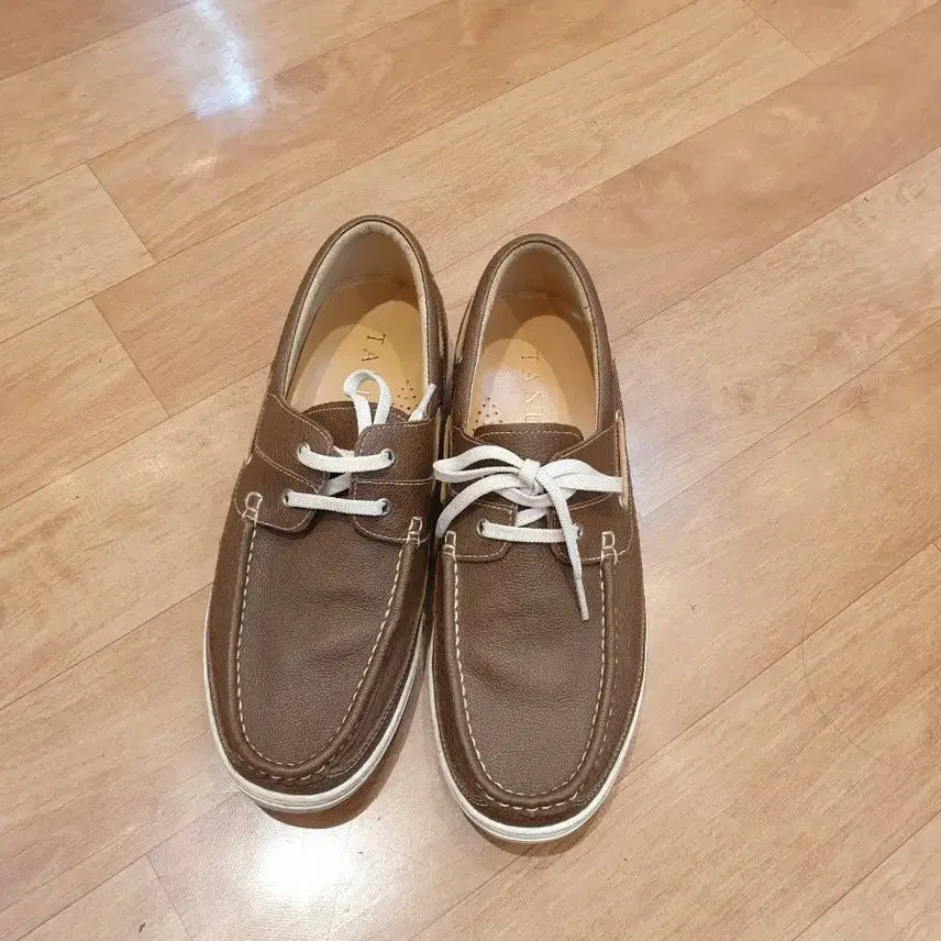 [BUNJANG] Tandy Men's Brown Boat Shoes Size 265 / 탠디 남성용 브라운 보트 슈즈