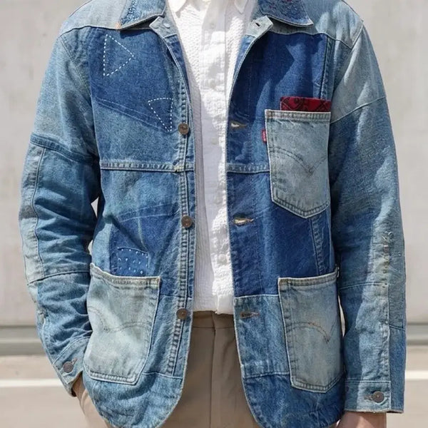 [BUNJANG] Levi's Reconstructed 'Boro-Sashiko' Artisanal Denim Jacket / [ONLY ONE] 리바이스 아카이브 보로 사시코 리컨스트럭션 데님 자켓