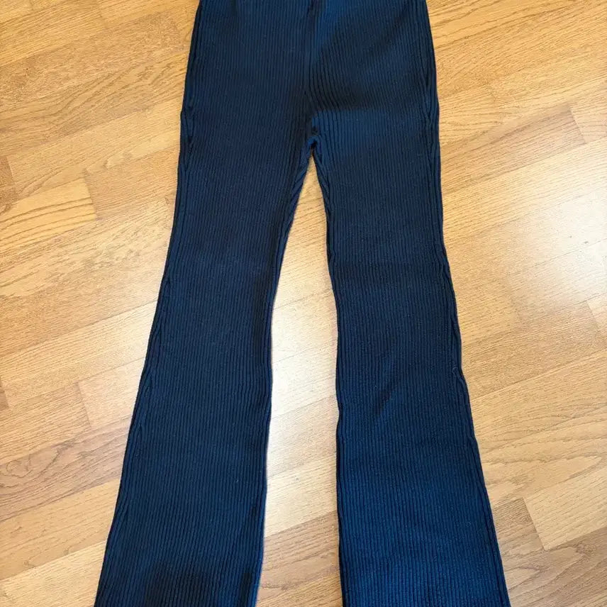 [BUNJANG] Amomento Knit Rib Pants Black / [0] 아모멘토 니트 립 팬츠
