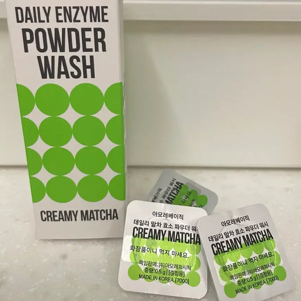[BUNJANG] Amore Basic Daily Matcha Enzyme Powder Wash 50g / 아모레베이직 데일리 말차 효소 파우더 워시 50g