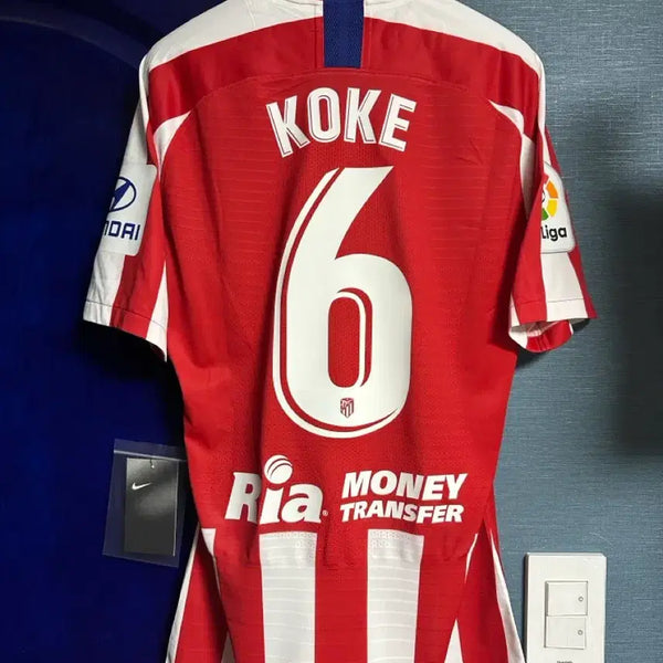 [BUNJANG] Atlético Madrid 2019-20 Koke Match Worn Home Jersey (Size M) / [M] 19-20 아틀레티코 마드리드 홈 지급용 코케 유니폼 택채 새상품