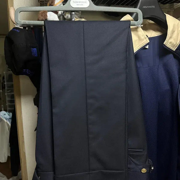 [BUNJANG] Thom Browne Classic Fit 120s Twill Wool Backstrap Pants Navy / [1] 톰브라운 클래식핏 120수 트윌 울 백스트랩 팬츠 네이비