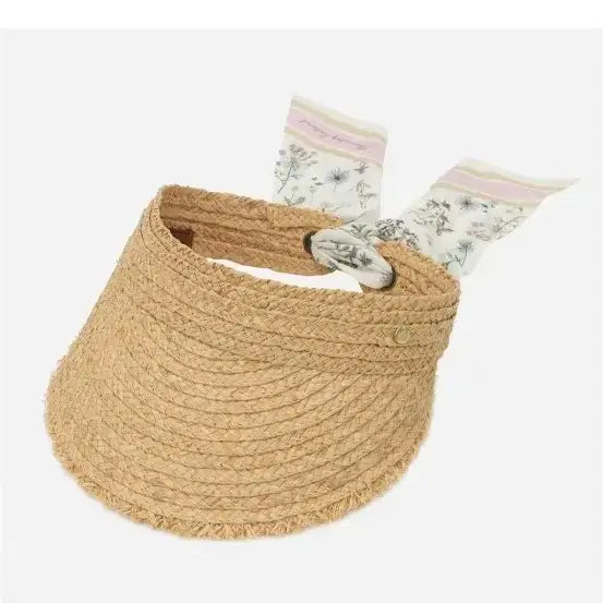 [BUNJANG] Thursday Island Raffia Scarf Sun Cap / 써스데이아일랜드 라피아스카프선캡