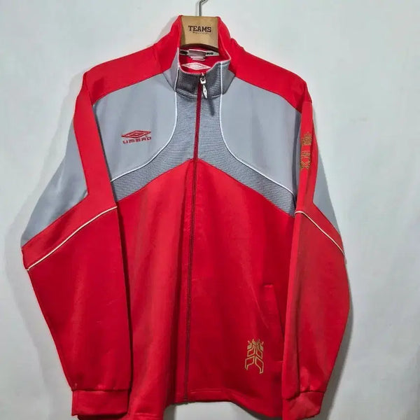 [BUNJANG] Umbro Jersey Zip-Up Jacket Red/Gray Size 105 / 엄브로 저지집업 105