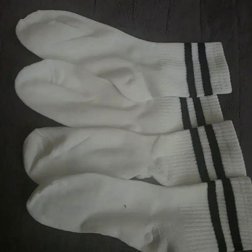 [BUNJANG] Women's Ankle Socks with Black Stripes / 여성 양말 발목양말!!