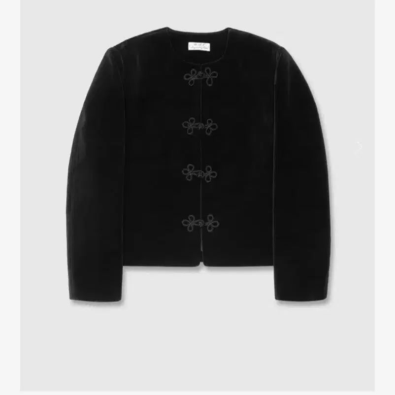 [BUNJANG] Urbanic Frog Button Velvet Jacket Black / 얼바닉 Frog Button 벨벳 자켓 블랙