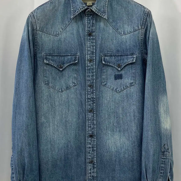 [BUNJANG] Polo Ralph Lauren Concho Thunderbird Washed Southwestern Denim Shirt / 폴로 랄프로렌 콘초 썬더버드 워시드 인디언 사우스웨스턴 데님 셔츠