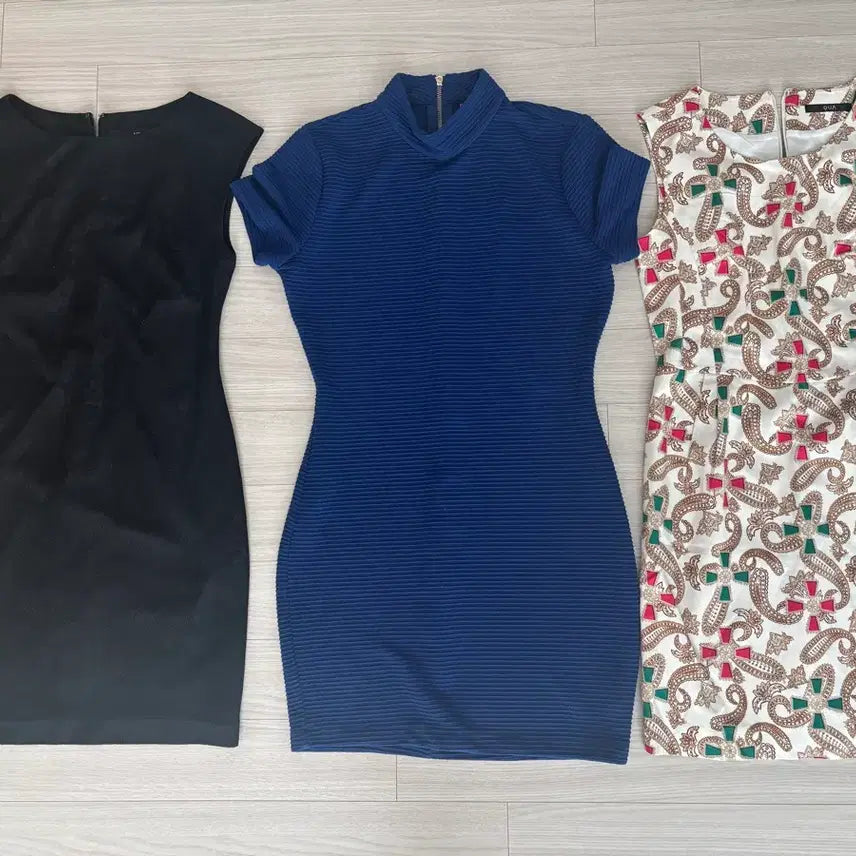 [BUNJANG] Mixxo Black Lace, Forever 21 Blue, COA Paisley Mini Dress 3-Piece Set / 새옷 미쏘블랙레이스/포에버21블루/쿠아페이즐리 미니원피스 3종모두반택포