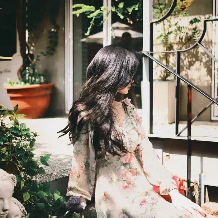 [BUNJANG] Milkcocoa Amelie Line La Rose Butterfly Dress / [밀크코코아] Amelie line. La Rose butterfly