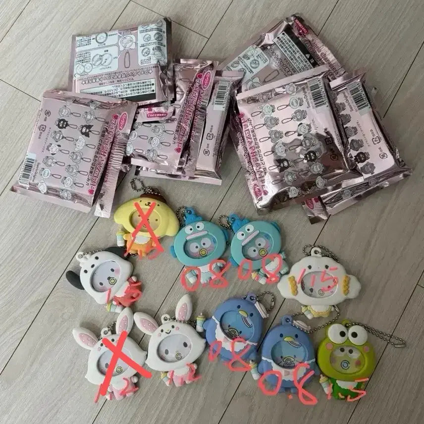 [BUNJANG] Sanrio Secret Baby Face Photo Can Badge Mascot Keychain / 산리오 시크릿 베이비 얼굴 포토 캔뱃지 마스코트 키링