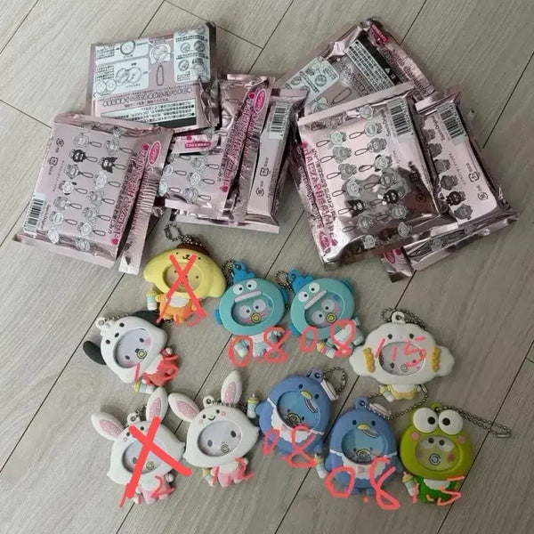 [BUNJANG] Sanrio Secret Baby Face Photo Can Badge Mascot Keychain / 산리오 시크릿 베이비 얼굴 포토 캔뱃지 마스코트 키링
