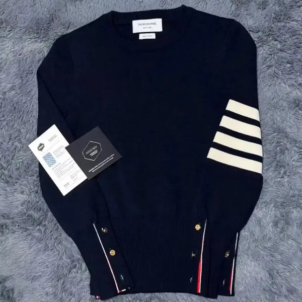 [BUNJANG] Thom Browne Women's Milano Stitch Gold Button Knit Size 38 / [백화점판/38]톰브라운 여성 밀라노스티치 금장 니트