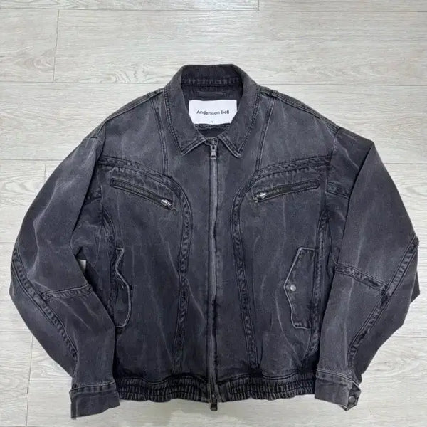 [BUNJANG] Andersson Bell Point Denim Blouson Jacket / Andersson Bell 앤더슨벨 포인트 데님 블루종 자켓 L