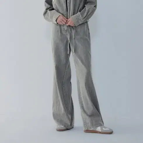 [BUNJANG] Vov Hedge Denim Setup Set M Size / 보브 헤지 데님 셋업 m사이즈