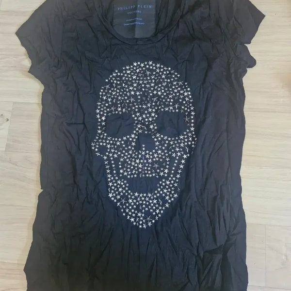 [BUNJANG] Philipp Plein Skull Star Cubic Short Sleeve T-Shirt (Size M) / 필립플레인 스컬 스타 큐빅 반팔 티셔츠 (사이즈: M)